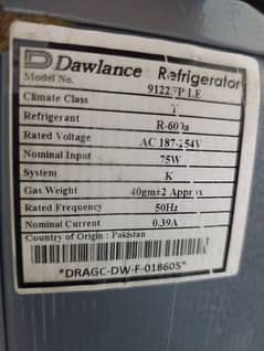 Dawlance small size fridge