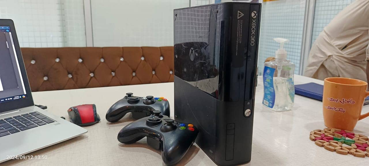 XBOX 360 E Console | Perfect Condition with Controllers 3