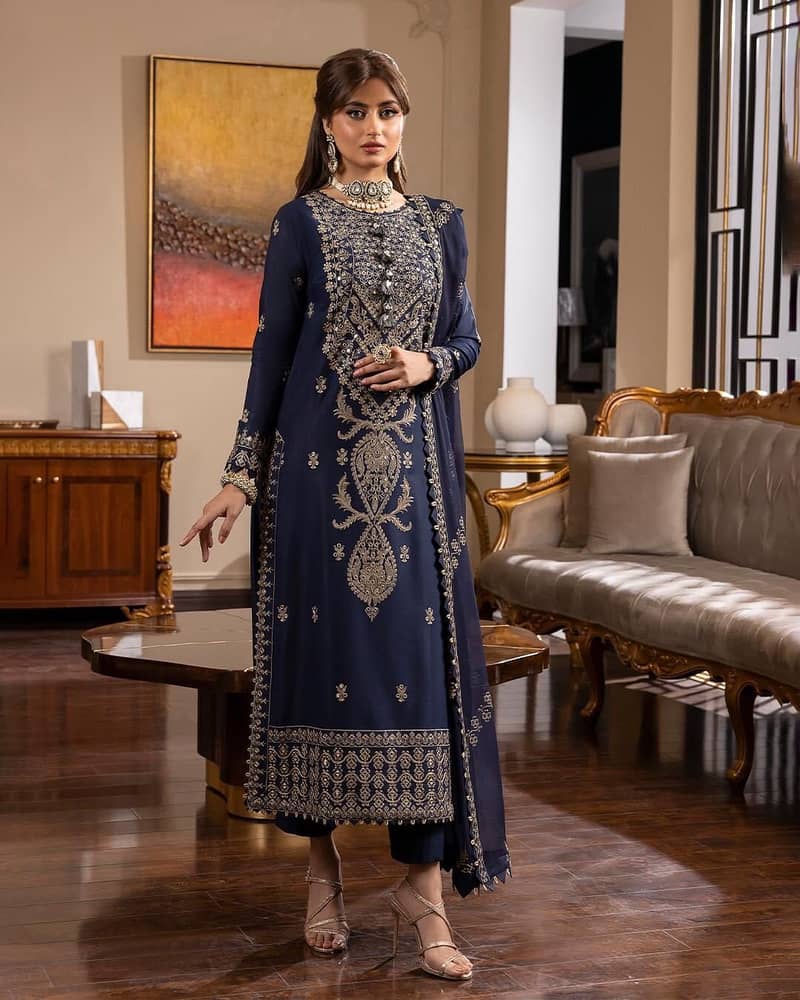 3 Pc Suits | Unstitch Suit | Clothes | Summer Collection 2024 4