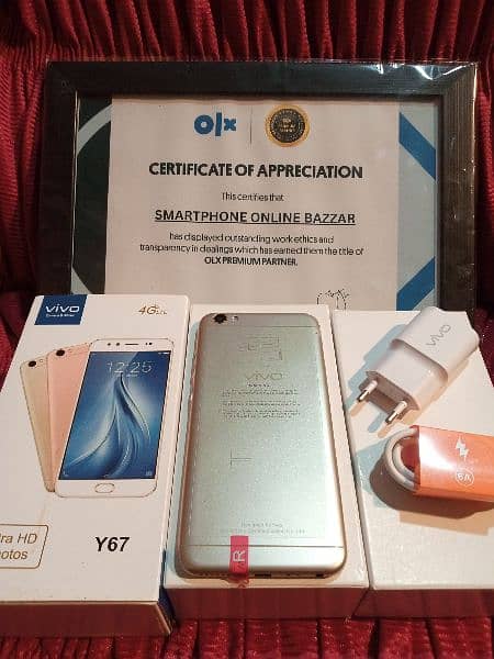 Vivo Y67 4gb/64gb PTA Approved O3355361156 4