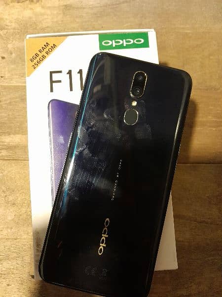 oppo f-11 Mobile 8/256 with box and charger 0