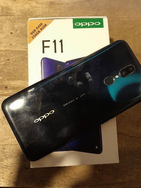 oppo f-11 Mobile 8/256 with box and charger 2