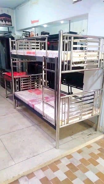 stainless steel kids banker bed 11