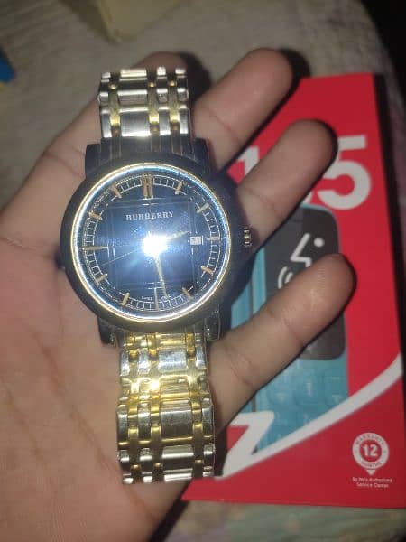 Burberry watch swiss made stainless steel 50 m bu1350 3