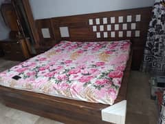 Double bed with matres