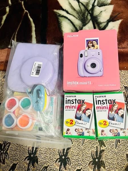 Intax mini 11 instant camera with all accessories 2