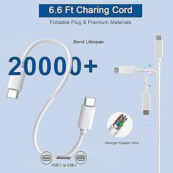 Replacement Mac Book Pro Charger, 61W USB C Power Adapter Laptop Char 2