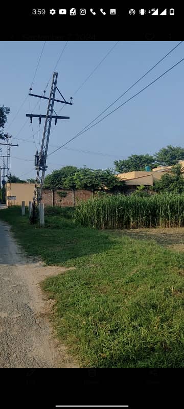 corner farmhouse land for sale on hot location of bedian road next to DHA phase 7 7