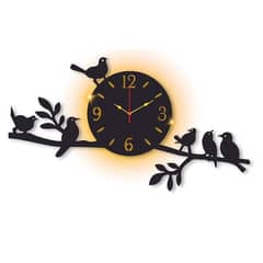 sparrow design laminated wall clock