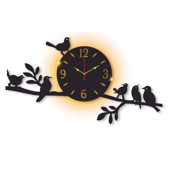 sparrow design laminated wall clock 0