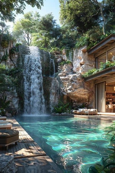 Water Features - Waterfall - Fountain - Swimming Pool - Water Artist 10