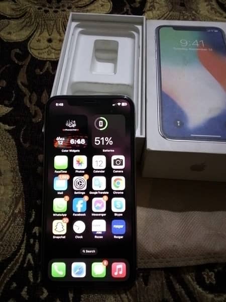 iPhone X 256GB PTA approved with orginal accessories 2