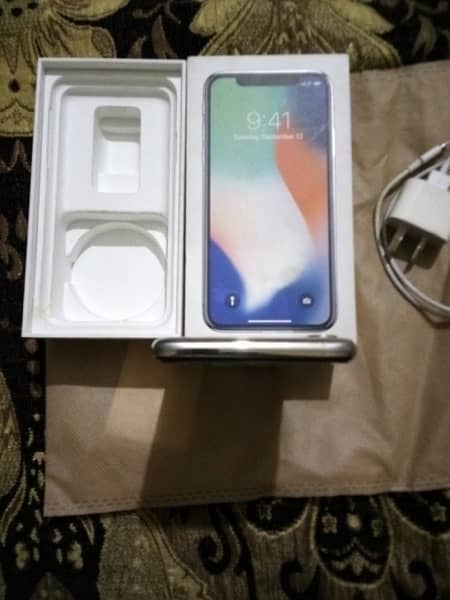 iPhone X 256GB PTA approved with orginal accessories 6