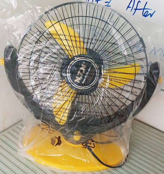 AC/ DC - 12V Portable Charging Fan 1