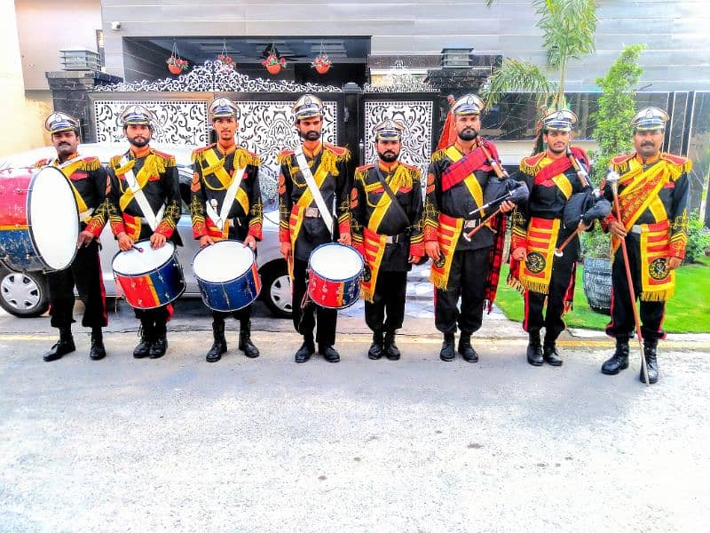 Fauji band party/Dhol for mendi & barat event/pipe band/foji band Baja 1