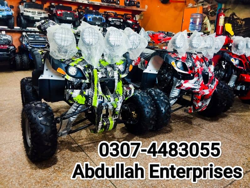 125cc hunter model atv quad bike 4 wheel for sale delivery all Pak 3