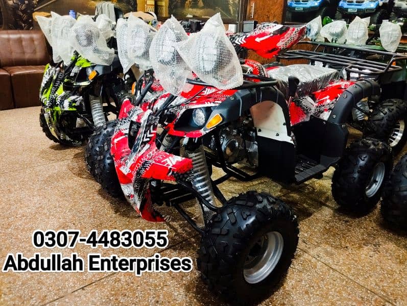 125cc hunter model atv quad bike 4 wheel for sale delivery all Pak 4