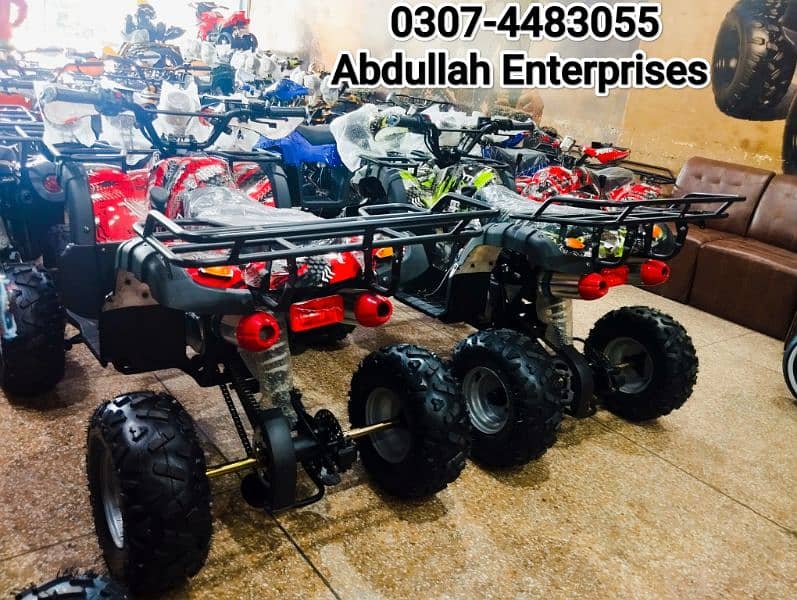 125cc hunter model atv quad bike 4 wheel for sale delivery all Pak 6