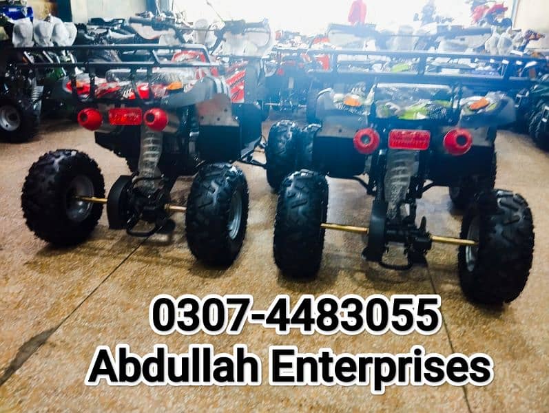 125cc hunter model atv quad bike 4 wheel for sale delivery all Pak 7