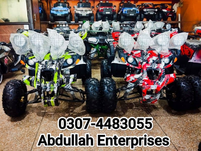 125cc hunter model atv quad bike 4 wheel for sale delivery all Pak 8