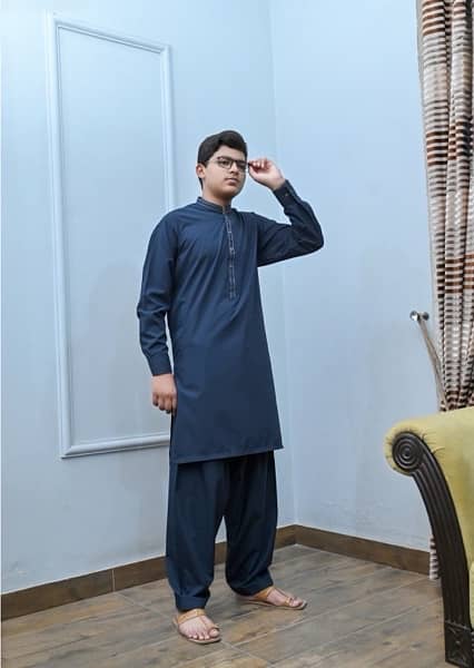 sttiched shalwar and kameez wash n wear 1