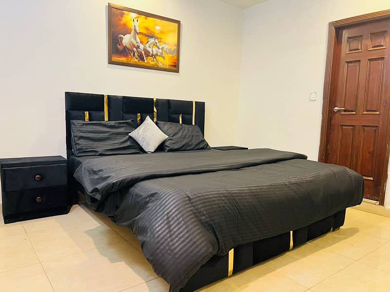 Per day 2bed full furnished flats available for rent 1