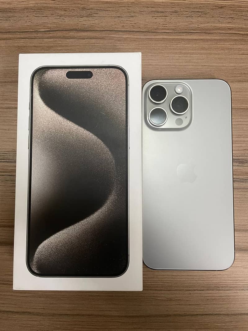 iPhone 15 Pro Max PTA Approved | Natural | 100 Health | 10 Mo Warranty 11