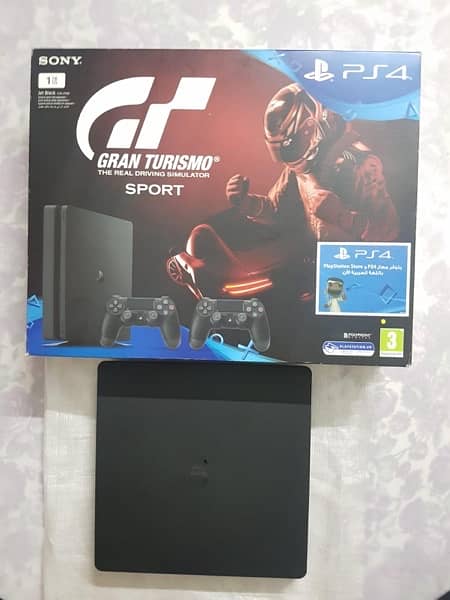 PS4 Slim 1TB with 2 Controllers + 8 Top Games – Limited Time Offer! 2