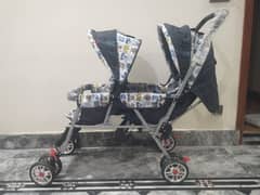 Twin Baby Pram, Folding Pram, BRAVO Baby Pram 0