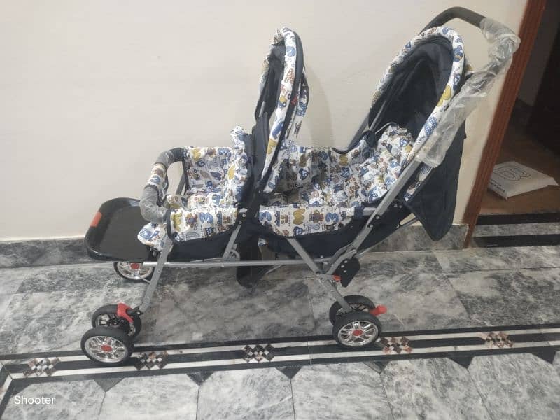 Twin Baby Pram, Folding Pram, BRAVO Baby Pram 3