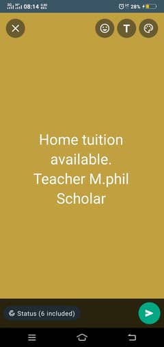 Home tuition available teacher m. phil scholar