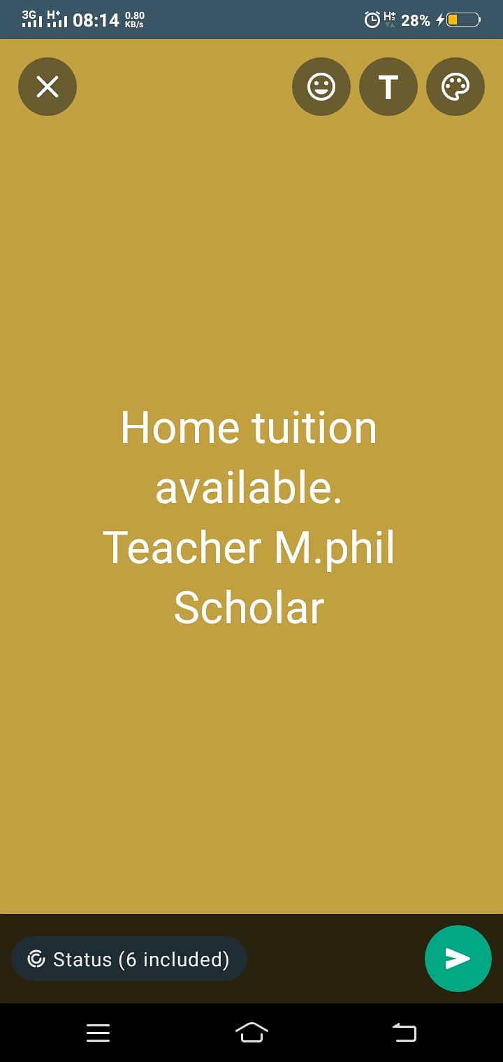 Home tuition available teacher m. phil scholar 0