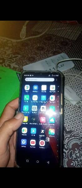 Infinix hot 11 play with box and charger 0