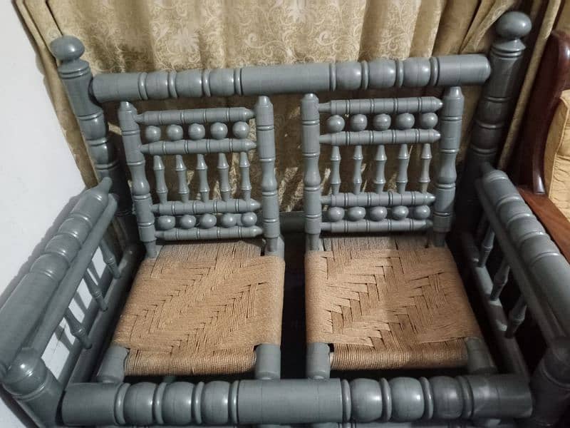 2 seater traditional sofa (2pc) 2