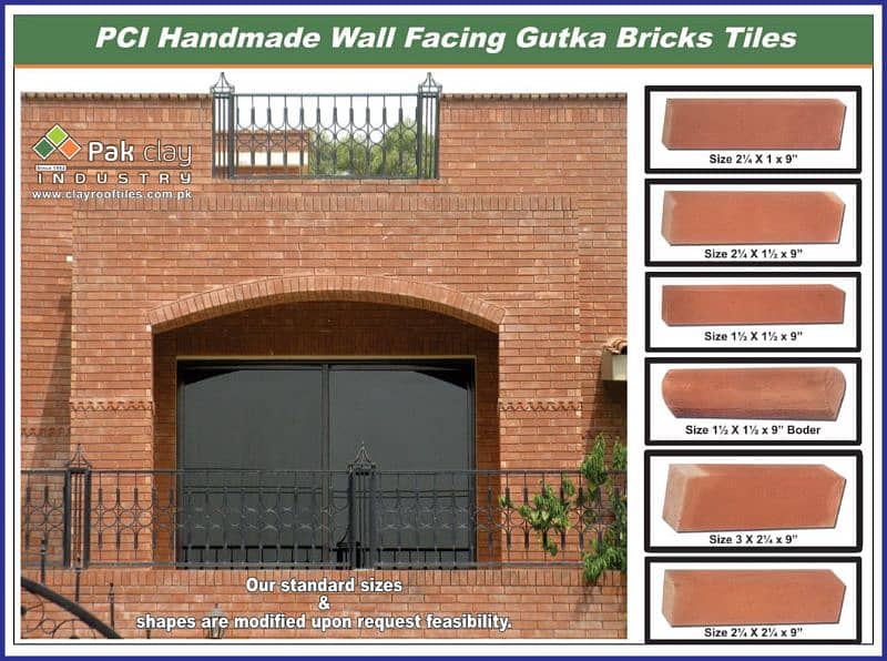 Red Gutka Brick Wall Tiles Design Price in Pakistan 3