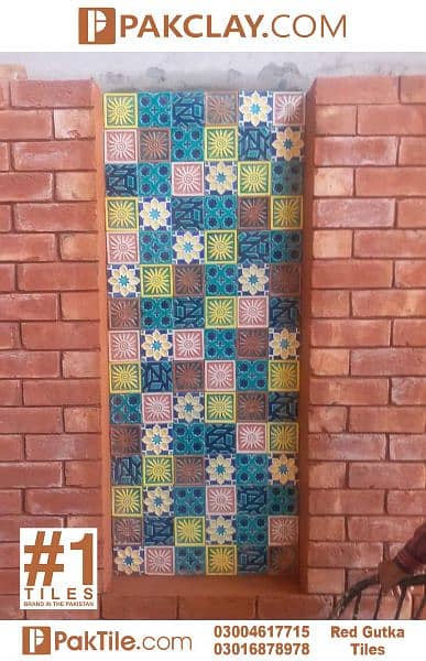 Red Gutka Brick Wall Tiles Design Price in Pakistan 11