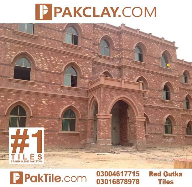 Red Gutka Brick Wall Tiles Design Price in Pakistan 12