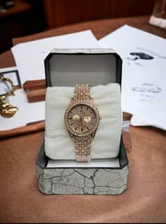 Diamond Stone Woman's Chain Watch