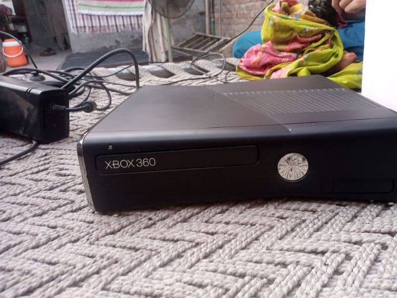 Xbox 360 with two wired controllers with 320gb hard drive 2