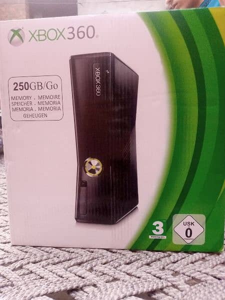 Xbox 360 with two wired controllers with 320gb hard drive 3