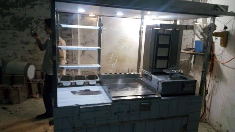 Food Stall Counter | Food Display Counter |Food Cart |Shawarma Counter 5