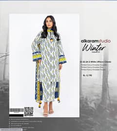 alkaram studio winter vol-1 ladies unstitched 3pc suit delivry fre