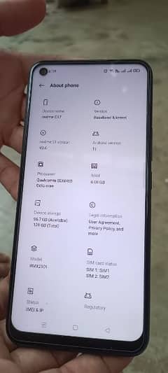 Realme c17 6/128 complete box