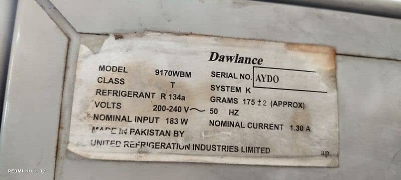 Dawlance  refrigerator for sale 100 % ok condition 4