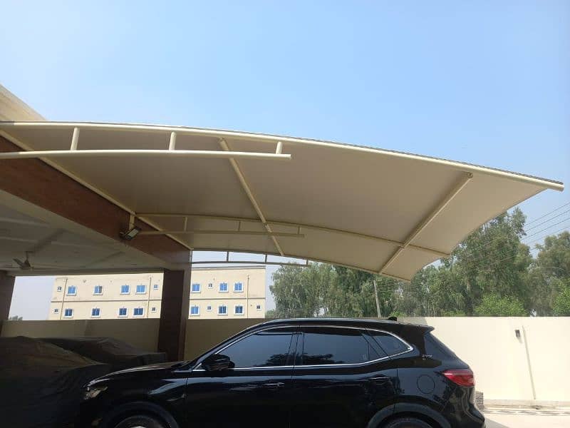 Car Porch shed | PVC Tensile Fabric | Cafe Sheds | Tensile Structure 1