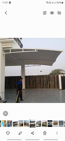 Car Porch shed | PVC Tensile Fabric | Cafe Sheds | Tensile Structure 10