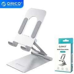 Orico-Lst-S1 Mobile Phone Holder Adjustable Foldable Metal Desktop Sta