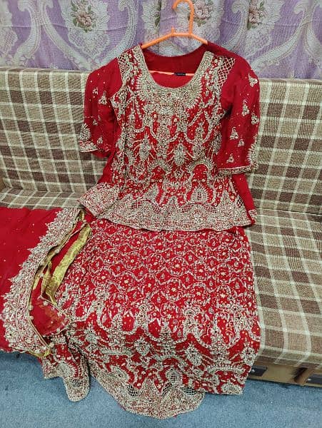 Bridal Lehenga Red Colour 1