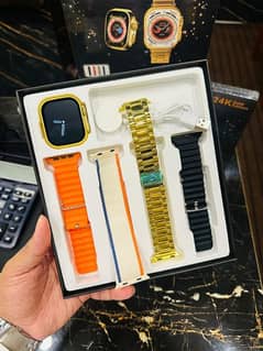 SMART WATCH ULTRA 2 GOLD EDITION 4 IN 1