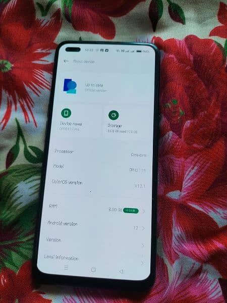 oppo f17pro with box and original charger  just panel change hona h 5